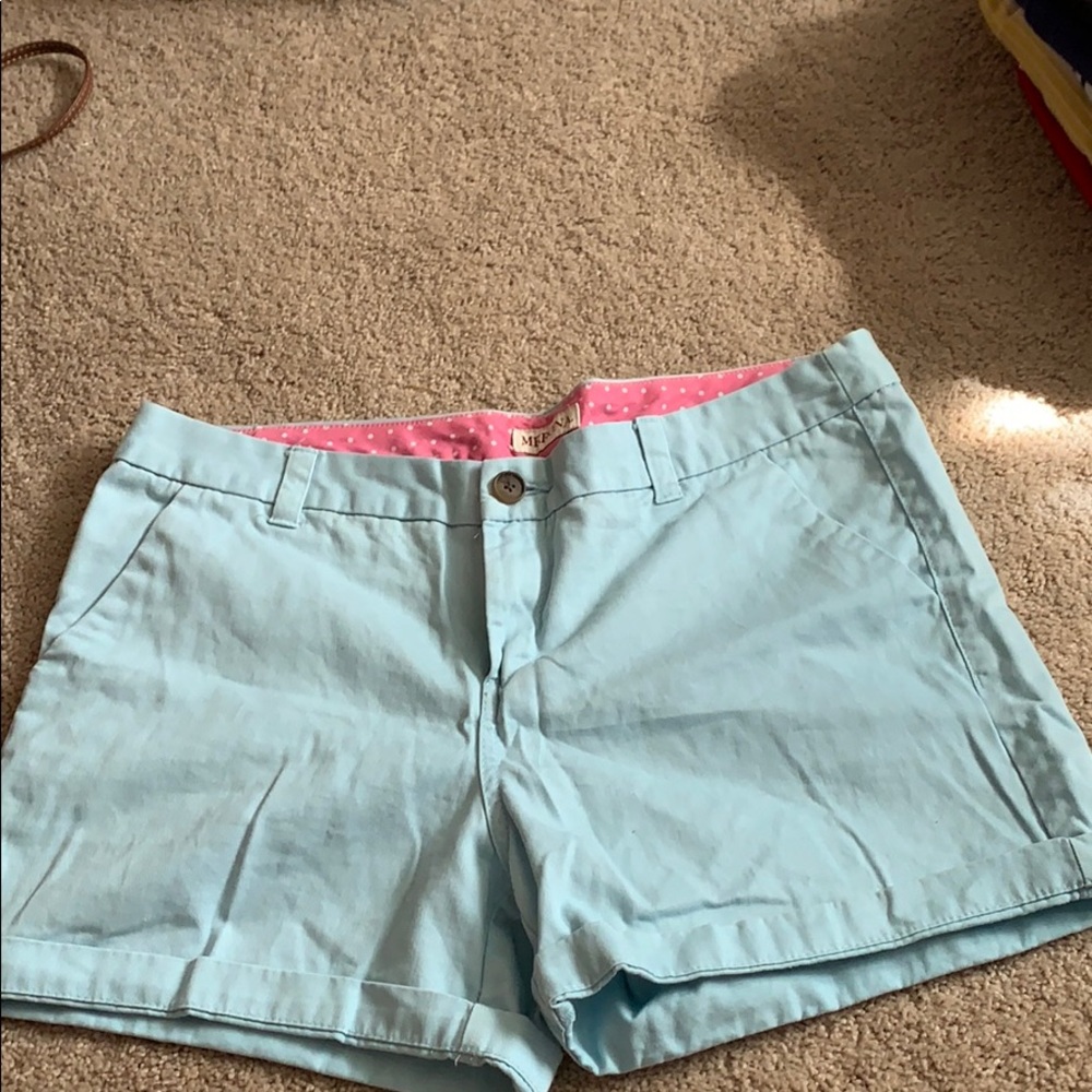 Baby blue shorts